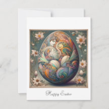 Art Nouveau Easter Card