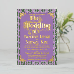Art Nouveau Elegant Thistle Royal Lavender