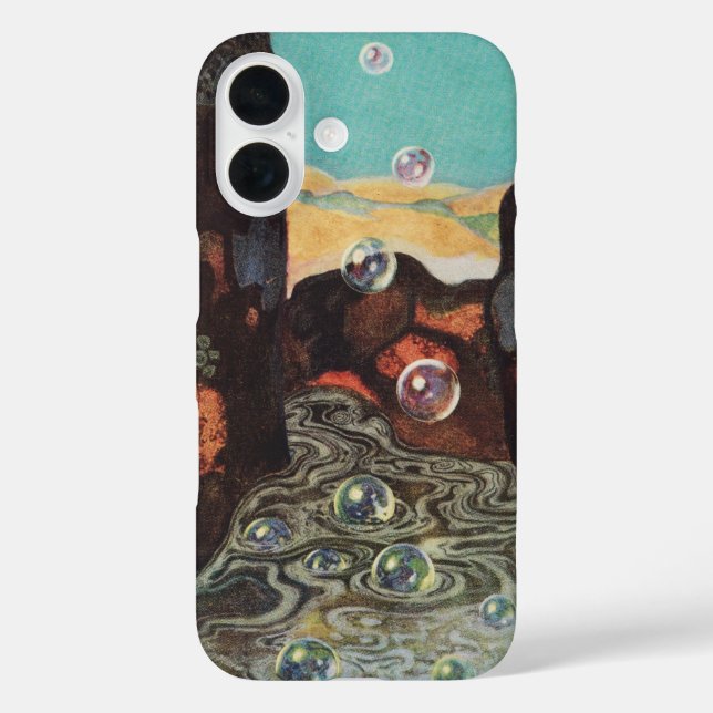 Art Nouveau Fantasy Bubbles in Canyon Decor Case-Mate iPhone Case (Back)