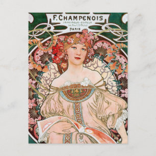 Art Nouveau Fine Art Postcard