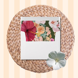 Art Nouveau Floral Calligraphy Addressed Envelope