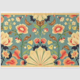 Art Nouveau Floral Decoupage Tissue Paper