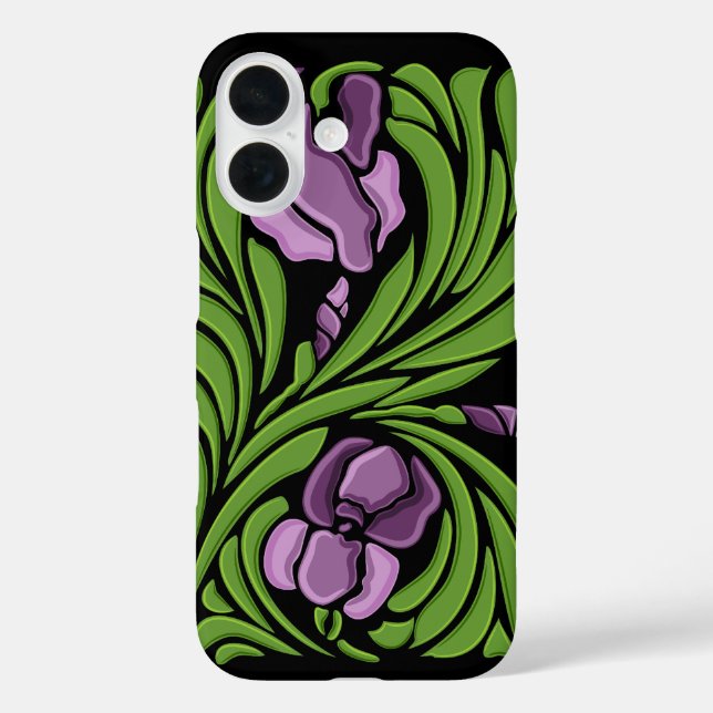 Art Nouveau Floral Design Case-Mate iPhone Case (Back)