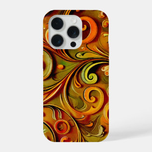 Art Nouveau floral design iPhone 15 Pro Case
