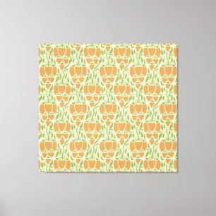 Art Nouveau: Floral Elegance Canvas Print