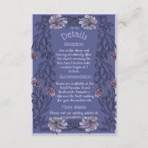 Art Nouveau floral - Enclosure card