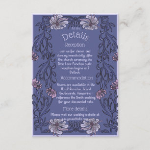 Art Nouveau floral - Enclosure card