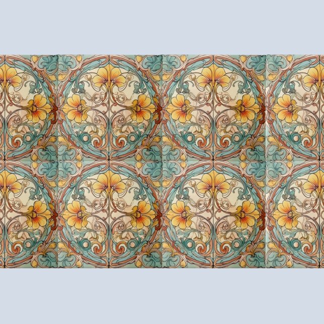 Art Nouveau  Floral Motif Tile (Creator Uploaded)