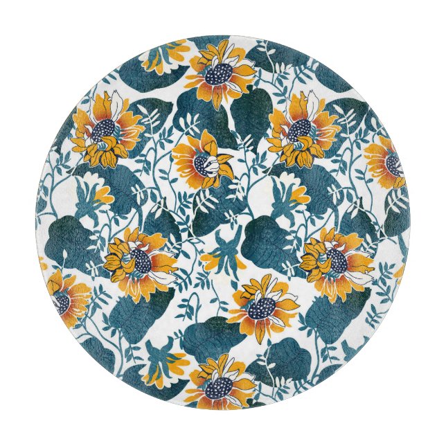 Art Nouveau, floral pattern. Cutting Board (Front)