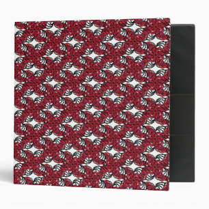 Art Nouveau Floral red and black rose vines design Binder