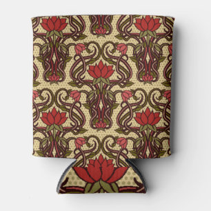 Art Nouveau floral wallpaper. Can Cooler