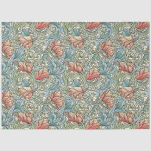 Art Nouveau Floral Wallpaper Design Decoupage Tissue Paper