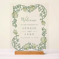 Art nouveau floral wedding