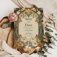 Art Nouveau Floral Wedding Celebration