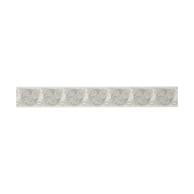 Art Nouveau Flower Floral minimalism Invitation Belly Band (Flat)