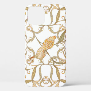 Art Nouveau Flowers Birds iPhone 12 Case