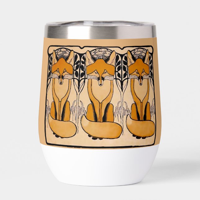 Art nouveau foxes (Back)