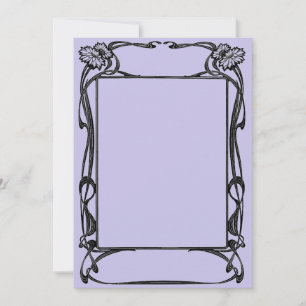 Art Nouveau frame Invitation