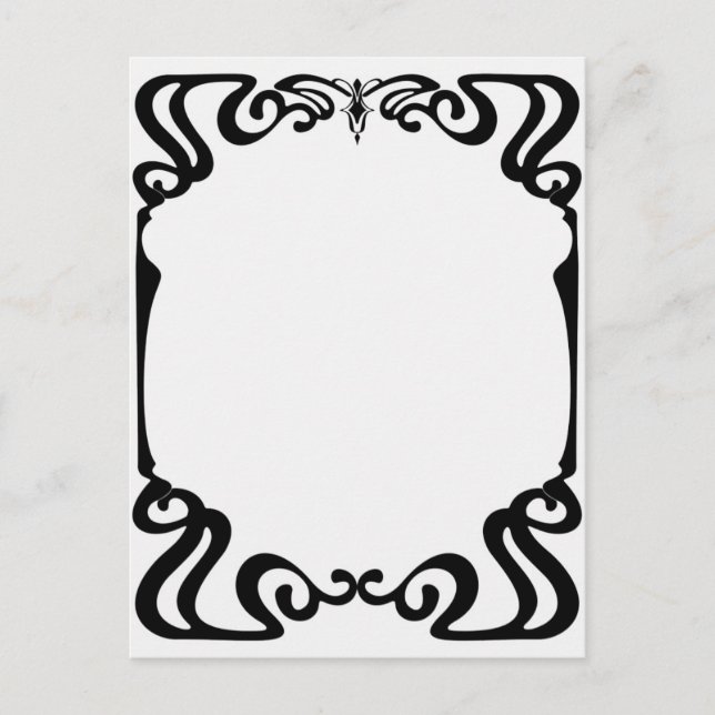 Art nouveau frame  postcard (Front)