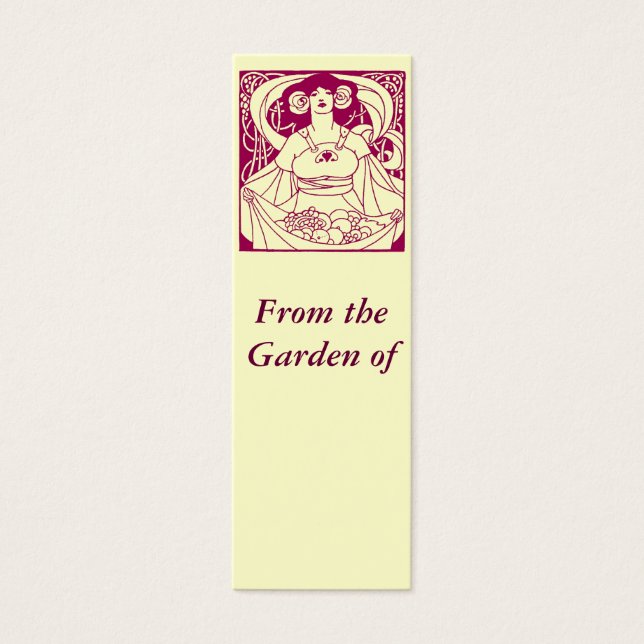 Art Nouveau Garden Label (Front)