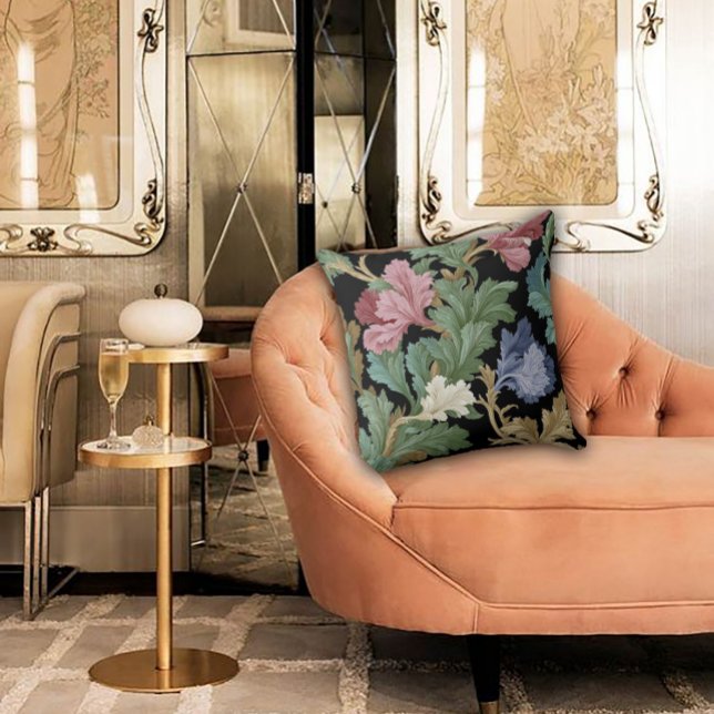 Art Nouveau Garden Muse Design Throw Pillow (Creator Uploaded)