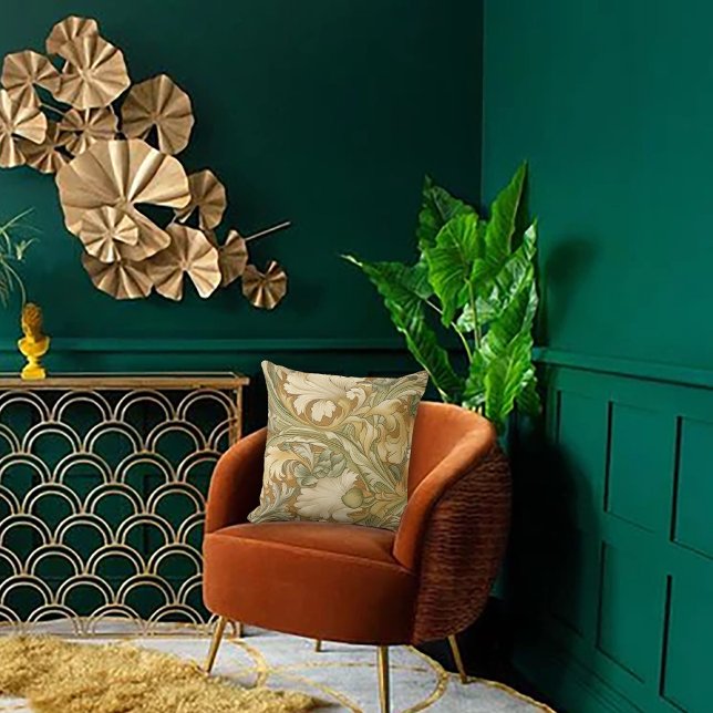 Art Nouveau Garden Muse Design Throw Pillow (Creator Uploaded)