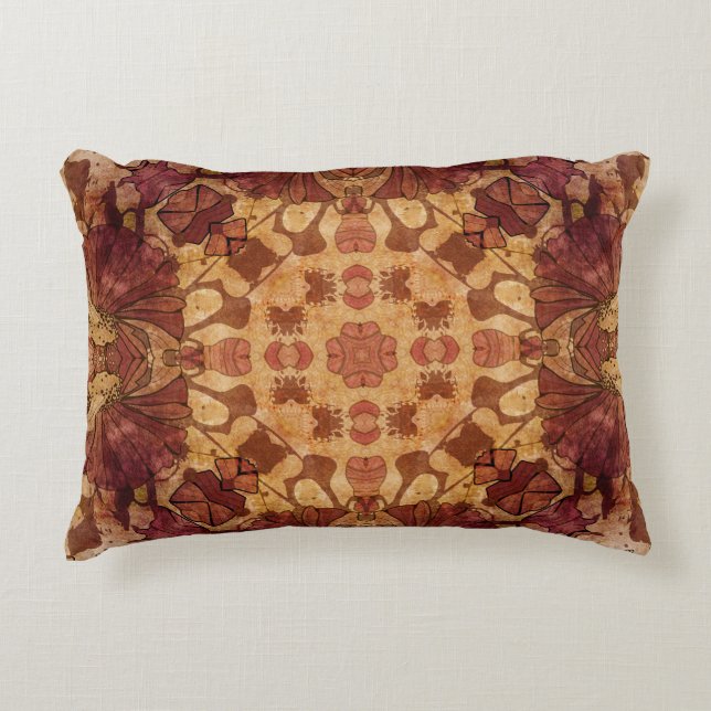 Art nouveau geometric, ornamental pattern. accent pillow (Front)