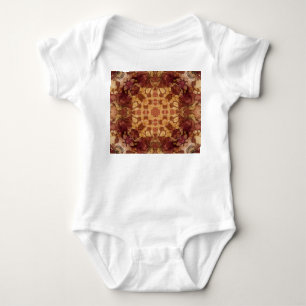 Art nouveau geometric, ornamental pattern. baby bodysuit