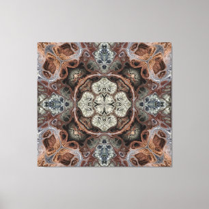 Art nouveau geometric vintage pattern  canvas print