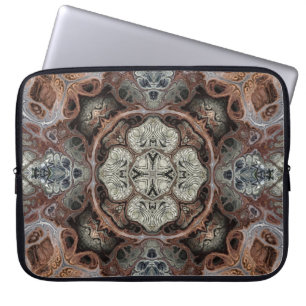Art nouveau geometric vintage pattern laptop sleeve