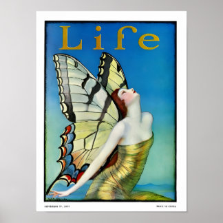 Art nouveau girl  poster