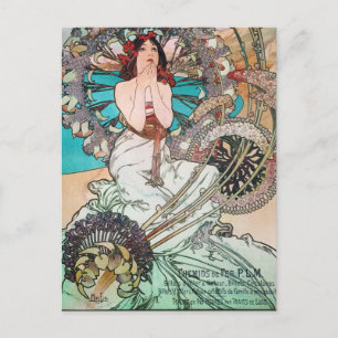 Art Nouveau Goddess Postcard