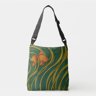 Art Nouveau Goldfish Crossbody Bag