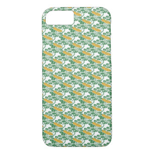 Art Nouveau Green Buttercup floral wallpaper Case-Mate iPhone Case