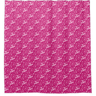 Art Nouveau Ikat - Fuchsia and Pale Pink
