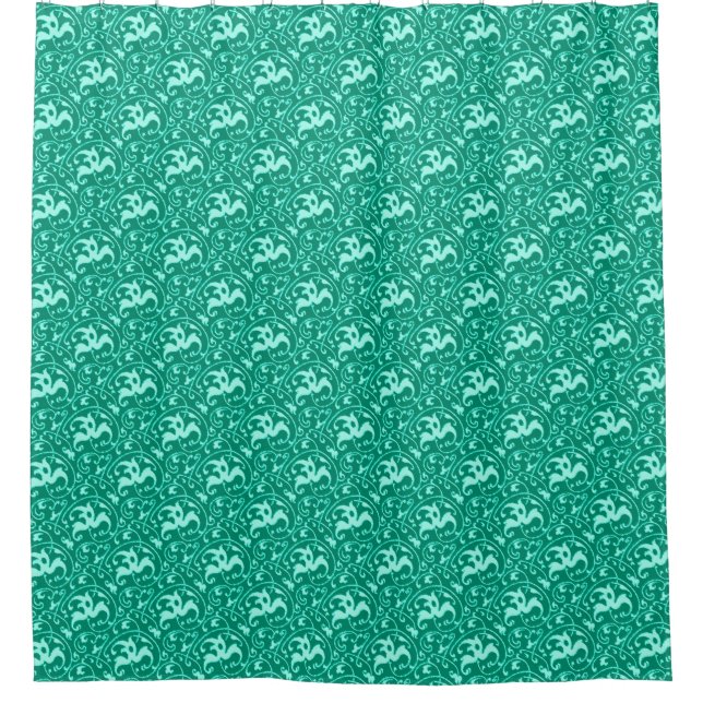 Art Nouveau Ikat - Turquoise and Aqua (Front)