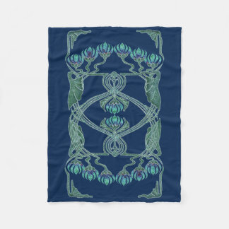 Art Nouveau Inspiration I Fleece Throw