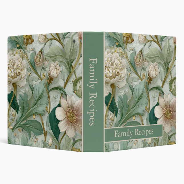 Art Nouveau–Inspired Botanical Binder (Background)