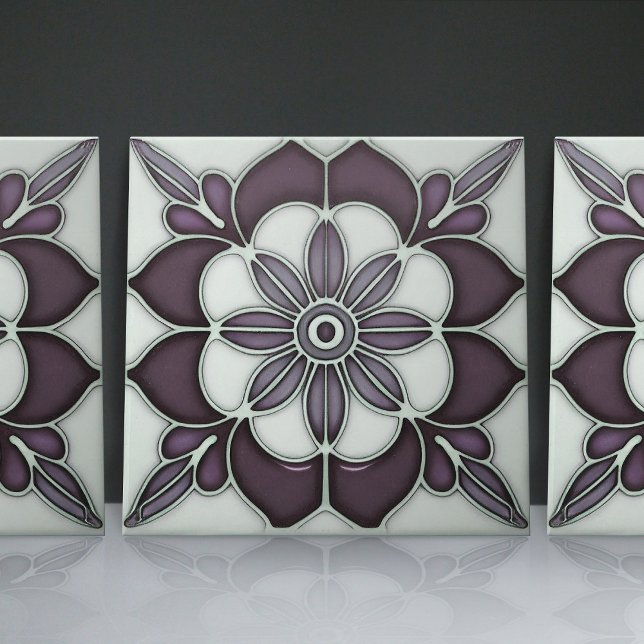 Art Nouveau Inspired Classic Floral Geometric Tile (Creator Uploaded)