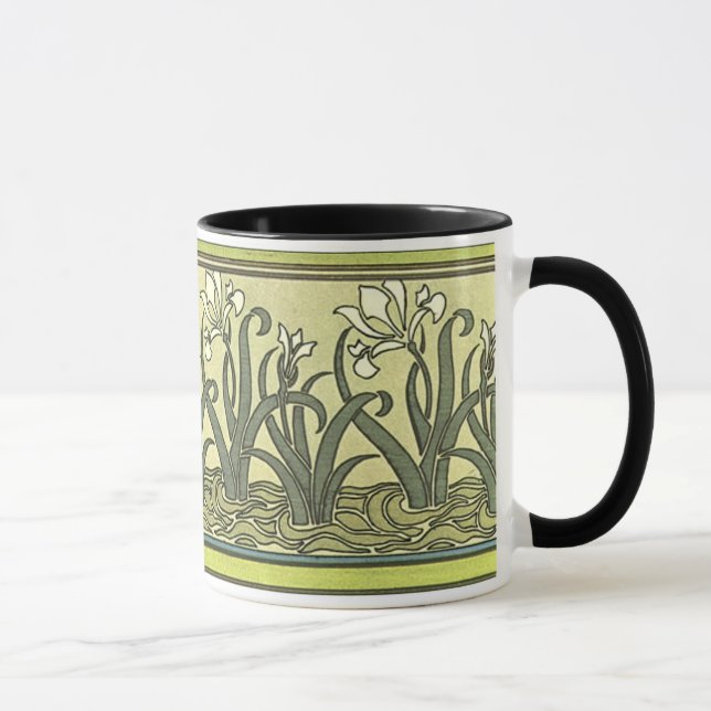 Art Nouveau Irises - Mug (Right)
