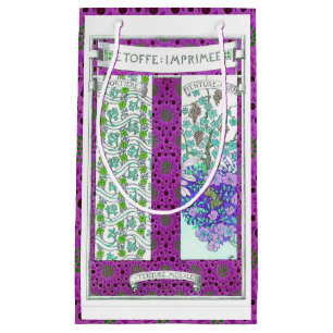 Art nouveau joseph binet Grapevine floral Small Gift Bag