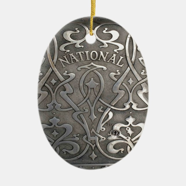 Art nouveau,jugen style,Norway,aalesund Ceramic Ornament (Front)