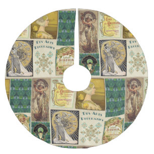 Art Nouveau Ladies Brushed Polyester Tree Skirt
