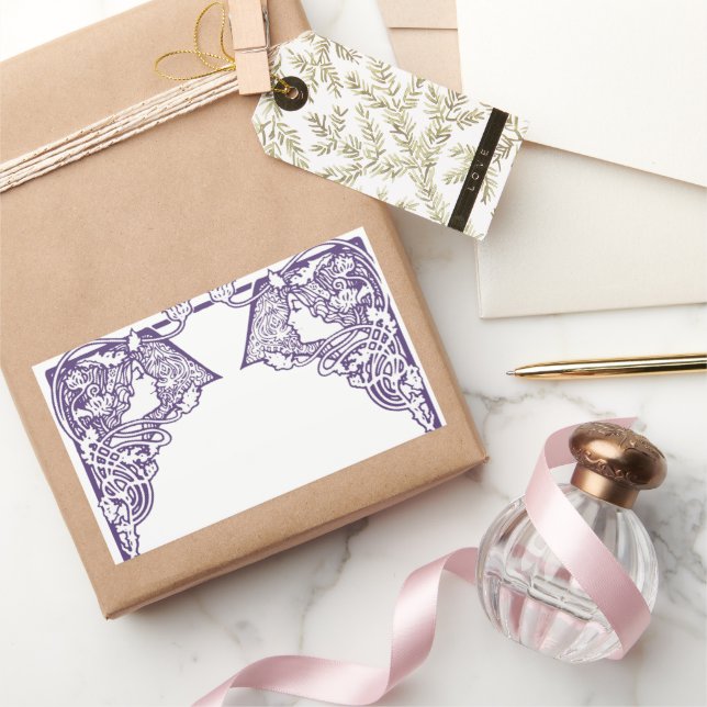 Art Nouveau Ladies Customizable Sticker (Gifting)