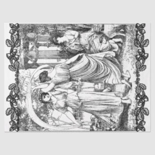 Art Nouveau Ladies Dancing Decoupage Tissue Paper