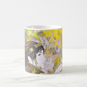 Art Nouveau Lady Coffee Mug