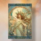 Art Nouveau Lady Fairy Alphonse Mucha Ephemera