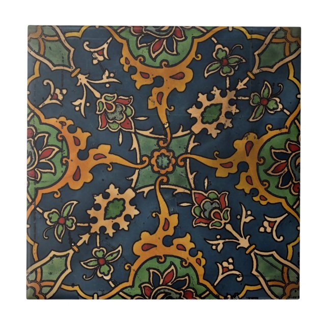 Art Nouveau l'Art Arabic Tile (Front)