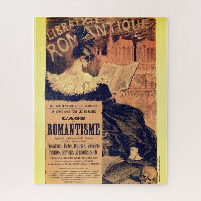 Art nouveau librairie romantique gothic grasset jigsaw puzzle (Vertical)
