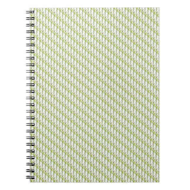 Art Nouveau light Ipomoea floral wallpaper art Notebook (Front)